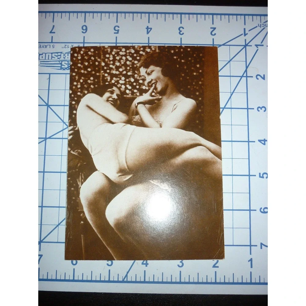 Vintage 1985 Maine Line Co Risque Friendship Greeting Card 85BR916 Sepia Women